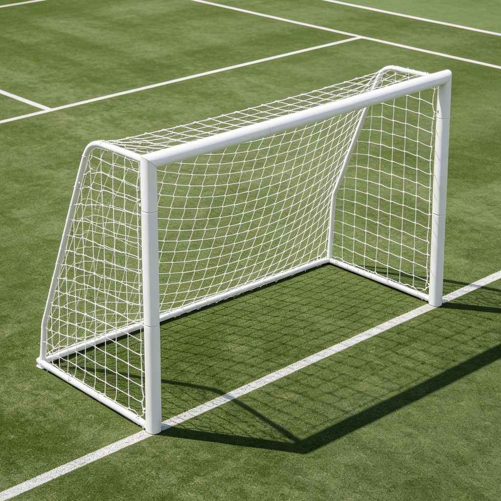 2.4m x 1.6m Soccer Goal with Net – Backyard & Training Use, 80mm steel