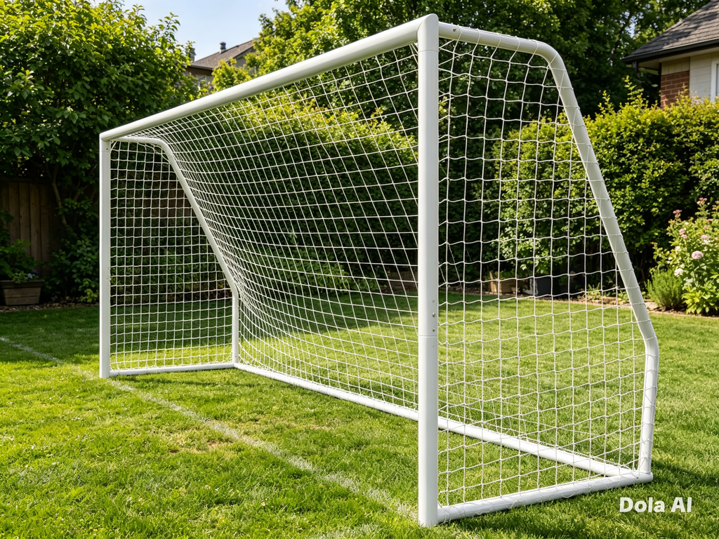 5m x 2m Soccer Goal with Net – Training & Club Use, 80mm steel