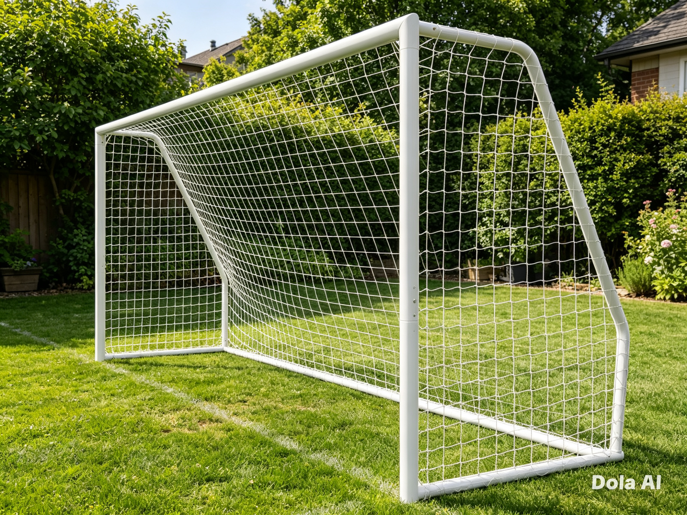 5m x 2m Soccer Goal with Net – Training & Club Use, 80mm steel