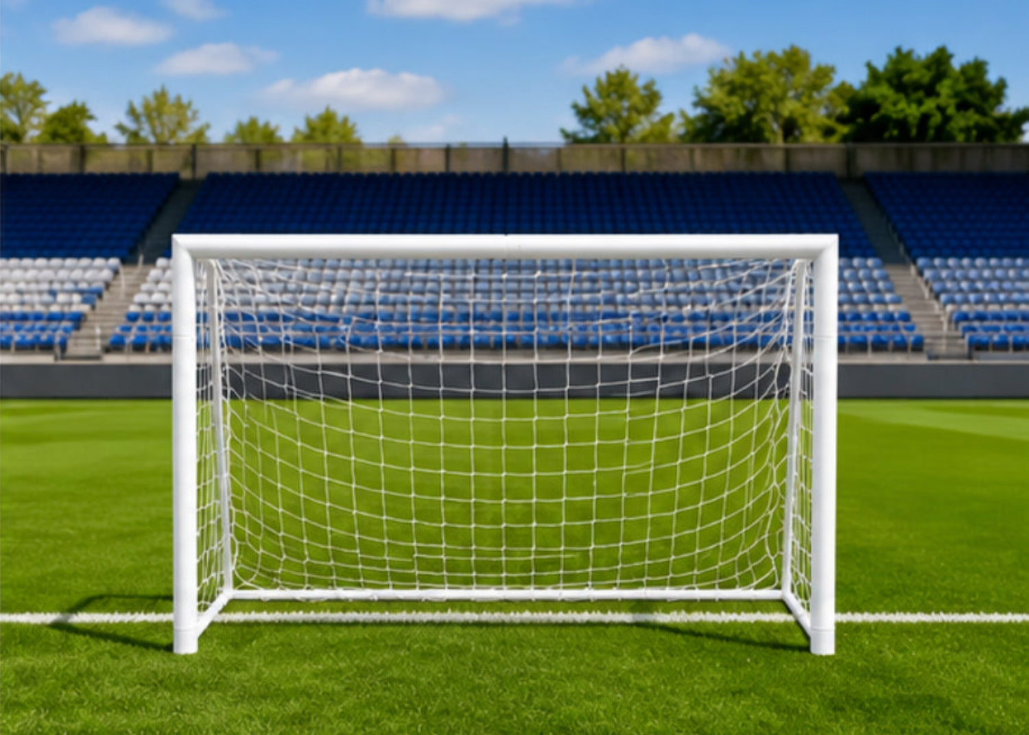 1.8m x 1.2m Soccer Goal with Net – Backyard & Training Use, 80mm steel