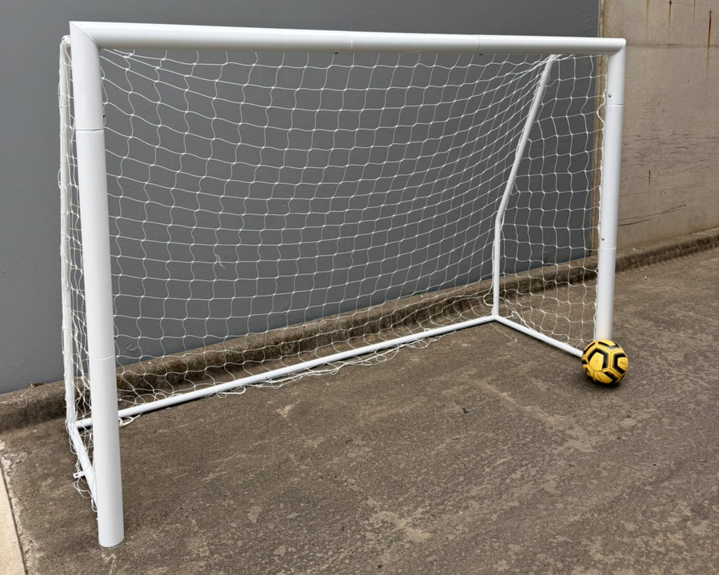 2.4m x 1.6m Soccer Goal with Net – Backyard & Training Use, 80mm steel