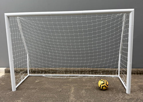 2.4m x 1.6m Soccer Goal with Net – Backyard & Training Use, 80mm steel