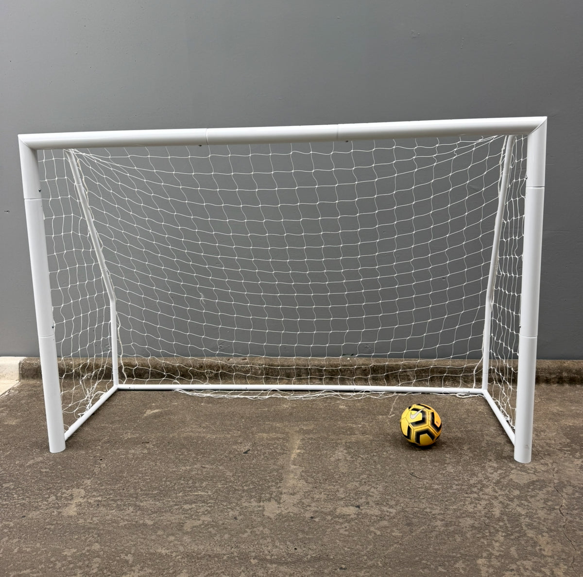 2.4m x 1.6m Soccer Goal with Net – Backyard & Training Use, 80mm steel
